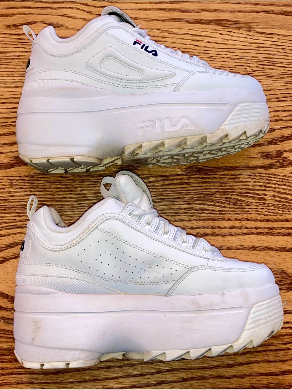 FILA White Women’s Platform Sneakers